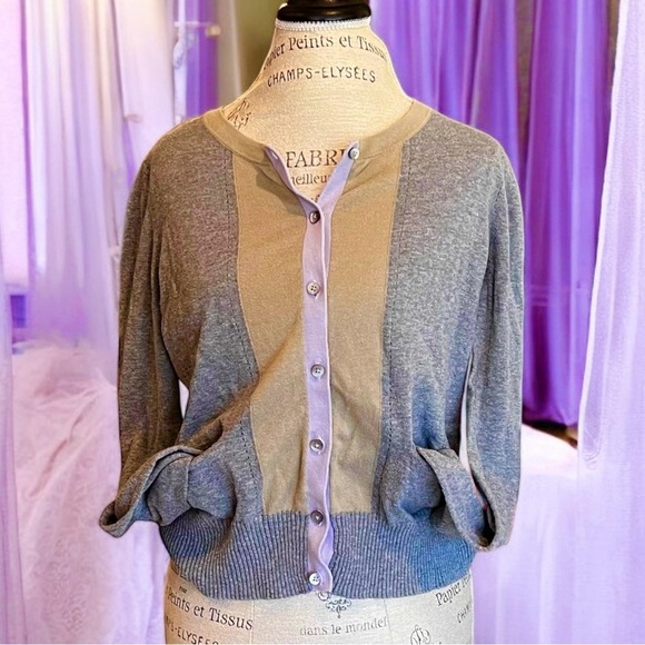 Simply Vera by Vera Wang Super soft and light cardigan button up Women’s size L - Picture 16 of 17